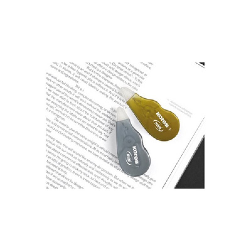 Kores Rouleau correcteur jetable "Mini Metallic Style"