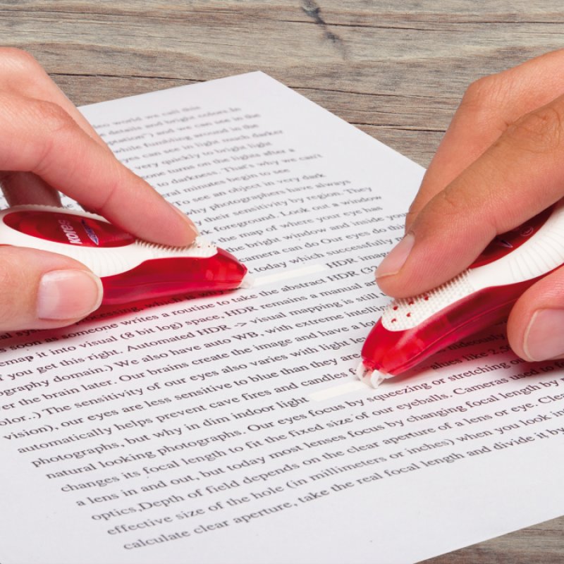 Kores 84345 correction tape 8 m Red, White 10 pc(s)