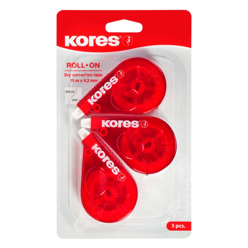 Kores 84722 correction tape 15 m Red 10 pc(s)