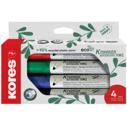 Kores Marqueur de conférence "ECO XW1", étui de 4