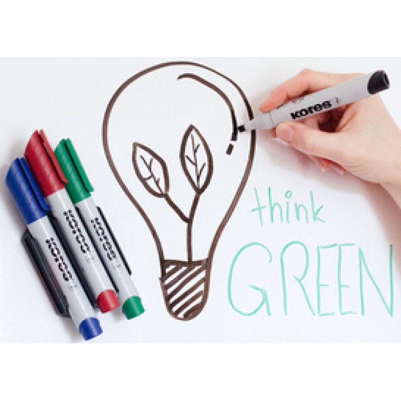 Kores Marqueur de conférence "ECO XW2", étui de 4