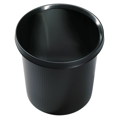 Helit H6105795 waste container Round Plastic Black