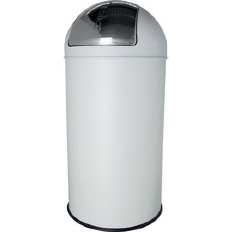 helit Poubelle en inox "the dome", 50 litres, argent