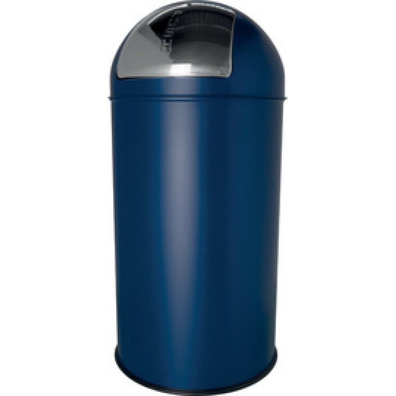 helit Poubelle en inox "the dome", 50 litres, argent