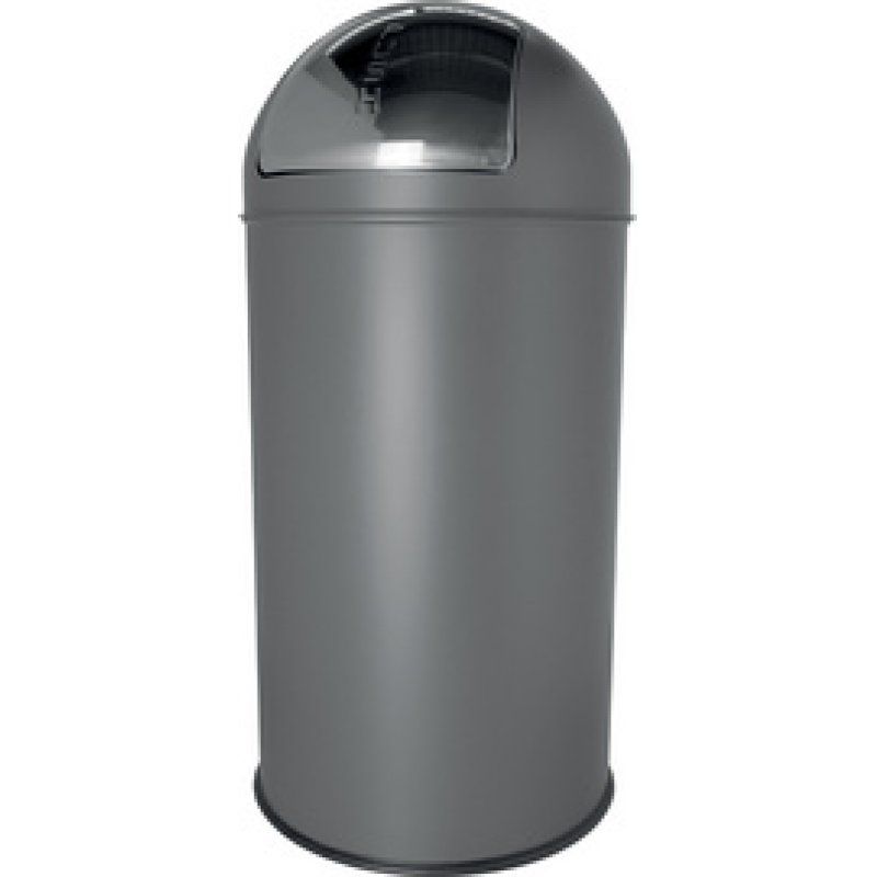 helit Poubelle en inox "the dome", 50 litres, argent