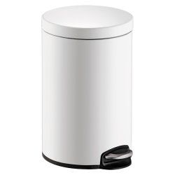 Helit H2403505 poubelle Rond Noir, Blanc