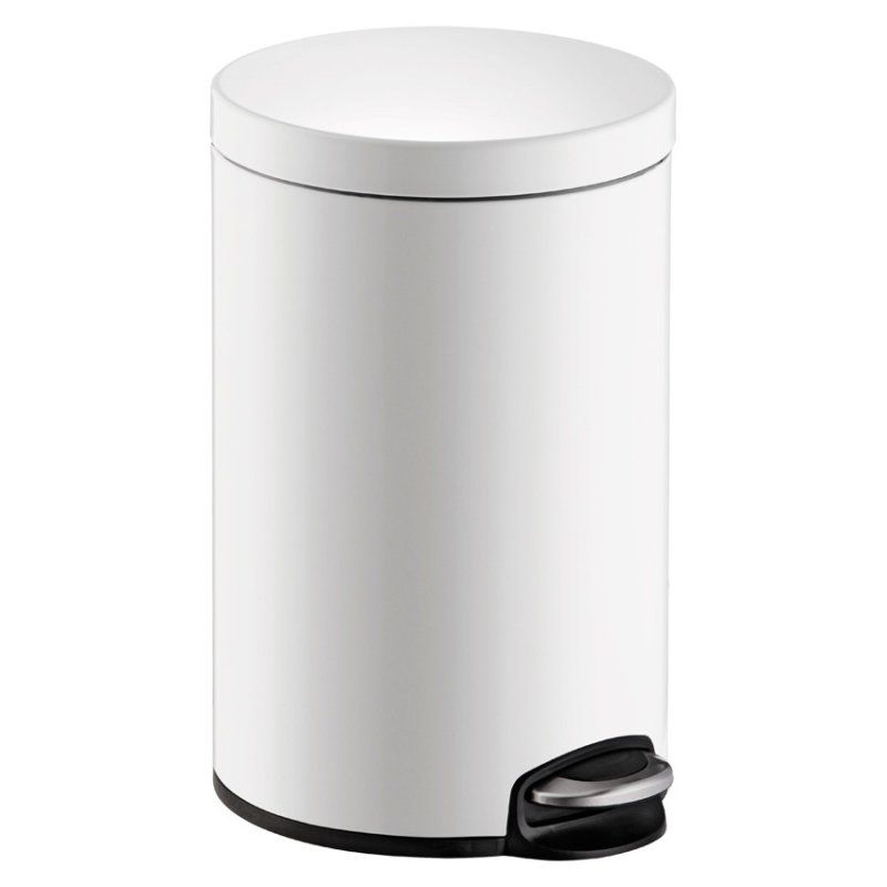 Helit H2403505 poubelle Rond Noir, Blanc