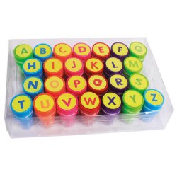 Joustra Kit de tampons "TAMPONS ALPHABET", en mallette