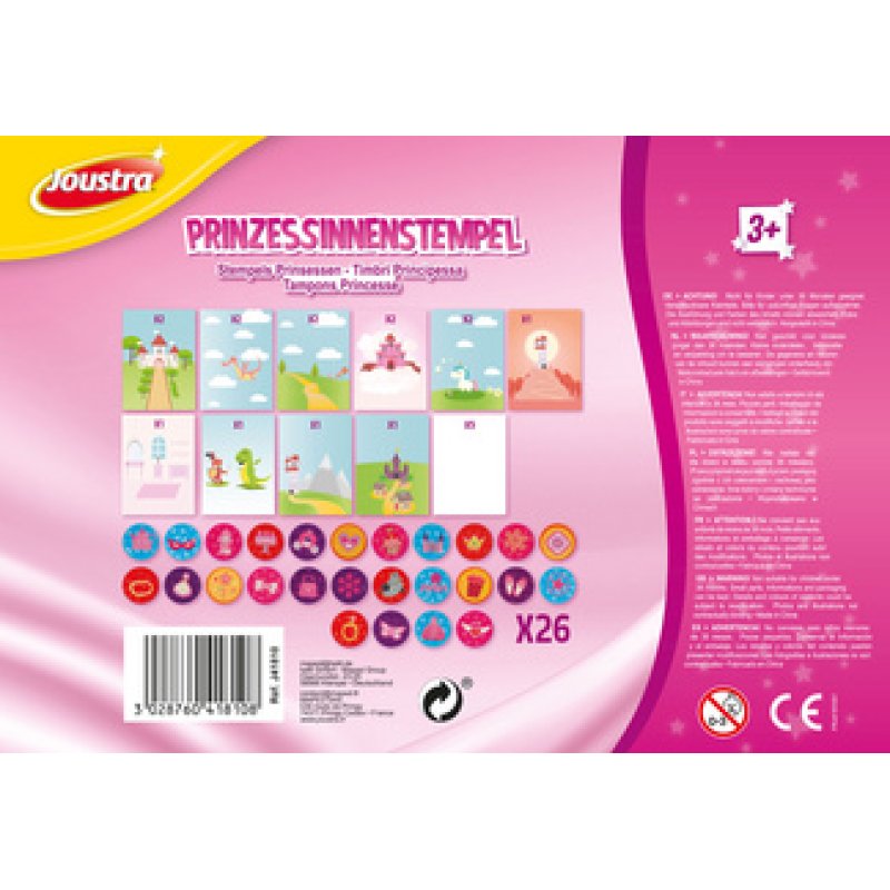 Joustra Kit de tampons à motif "TAMPONS PRINCESSES"