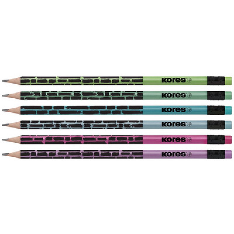 Kores Crayon à papier"Grafitos Style Cracked, dureté: HB