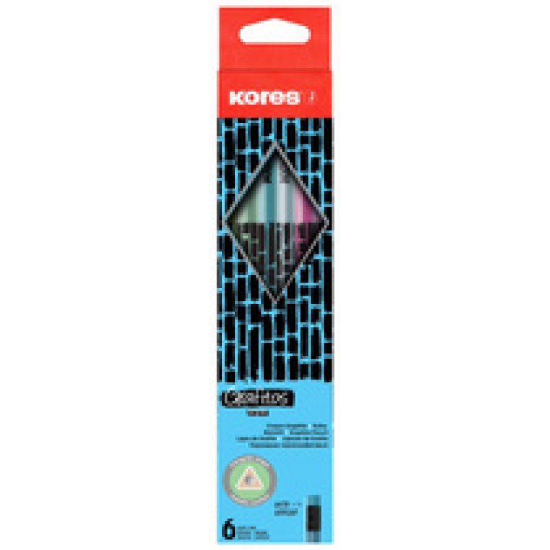 Kores Crayon à papier"Grafitos Style Cracked, dureté: HB