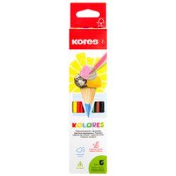 Kores Crayon de couleur triangulaire "Kolores", étui carton