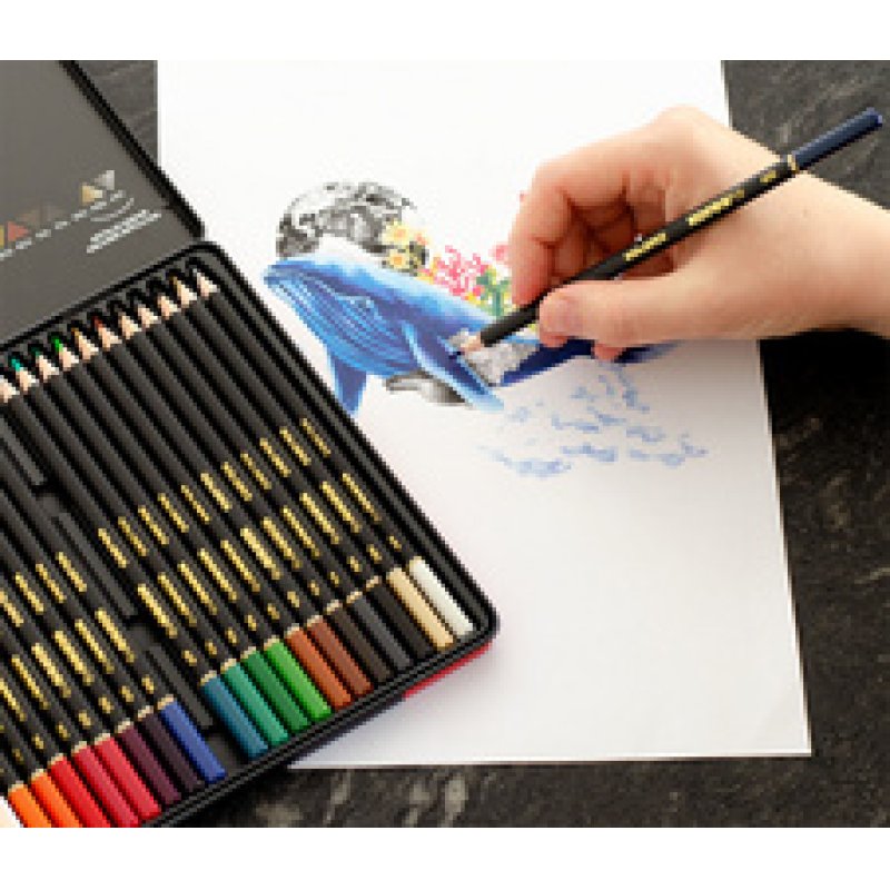 Kores Crayon de couleur "KOLORES SELECTION", étui de 24