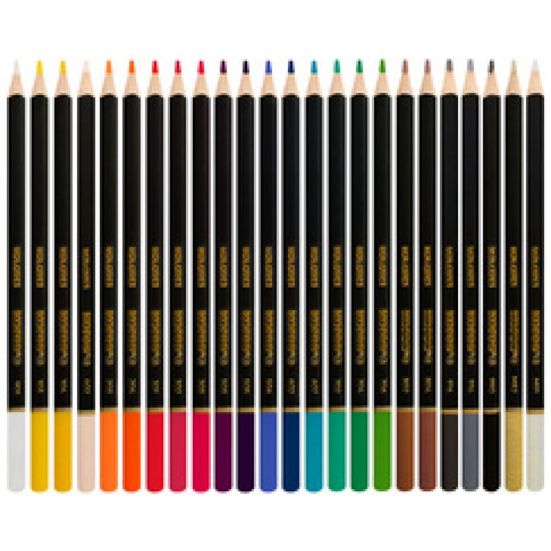 Kores Crayon de couleur "KOLORES SELECTION", étui de 24