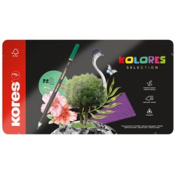 Kores Crayon de couleur "KOLORES SELECTION", étui de 72