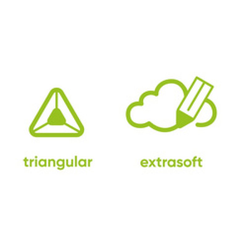 Kores Crayon de couleur "Kolores JUMBO", étui carton de 24