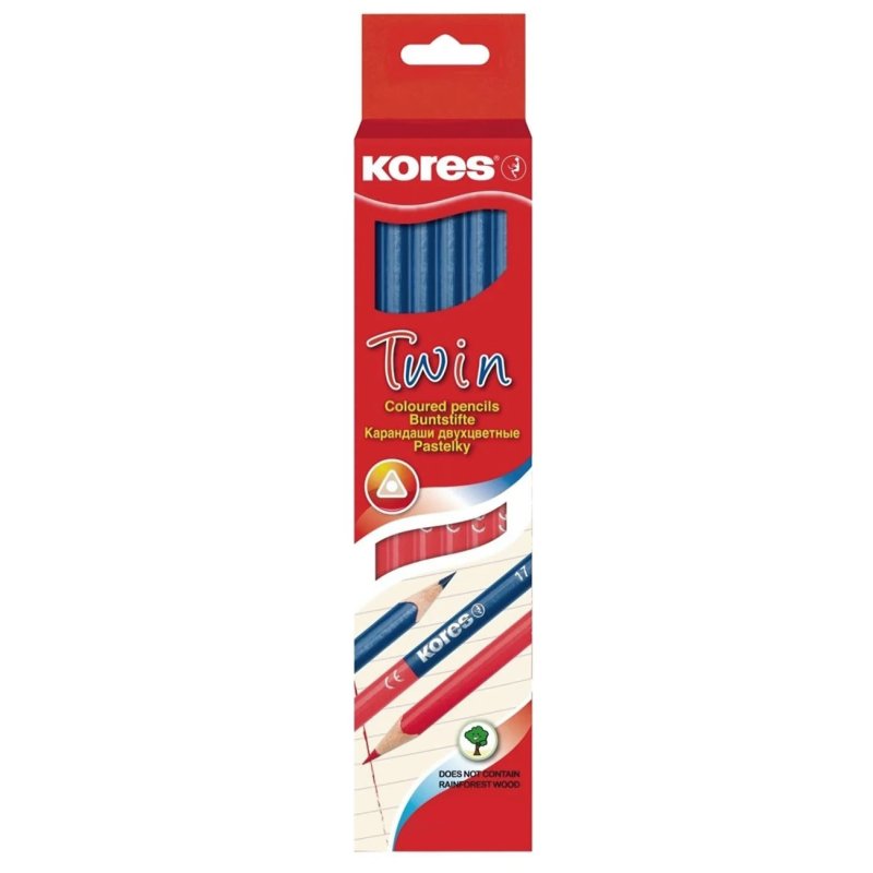Kores TwinJumbo Blue, Red 6 pc(s)