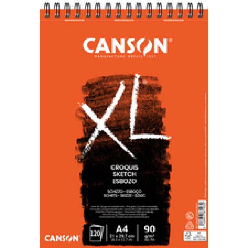 CANSON Bloc à croquis et esquisse "XL CROQUIS", A2, 90 g/m2