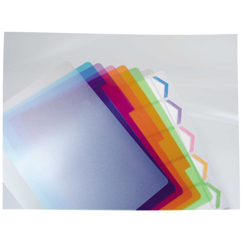 GBC 2101323E divider Polypropylene (PP) Blue, Green, Orange, Pink, Purple 5 pc(s)