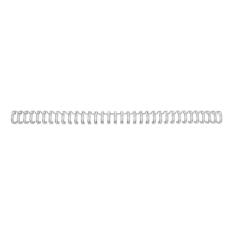 GBC Peignes métalliques WireBind argent 6 mm (100)
