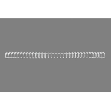 GBC Peignes métalliques WireBind blanc 8 mm (100)