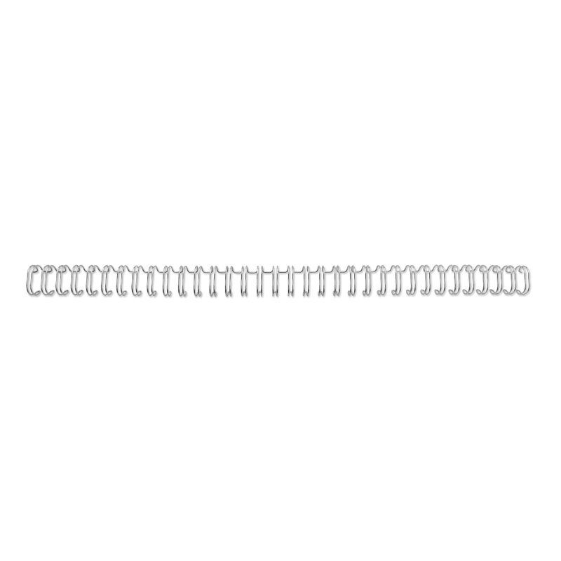 GBC Peignes métalliques WireBind argent 8 mm (100)