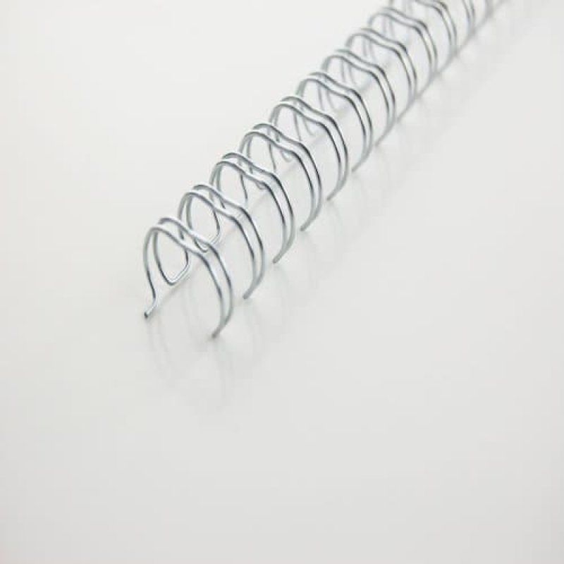 GBC Peignes métalliques WireBind argent 8 mm (100)