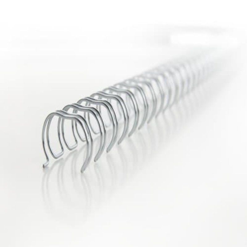 GBC Peignes métalliques WireBind argent 8 mm (100)