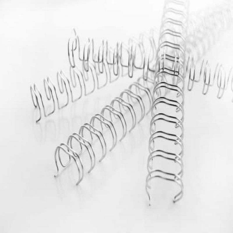 GBC Peignes métalliques WireBind argent 8 mm (100)