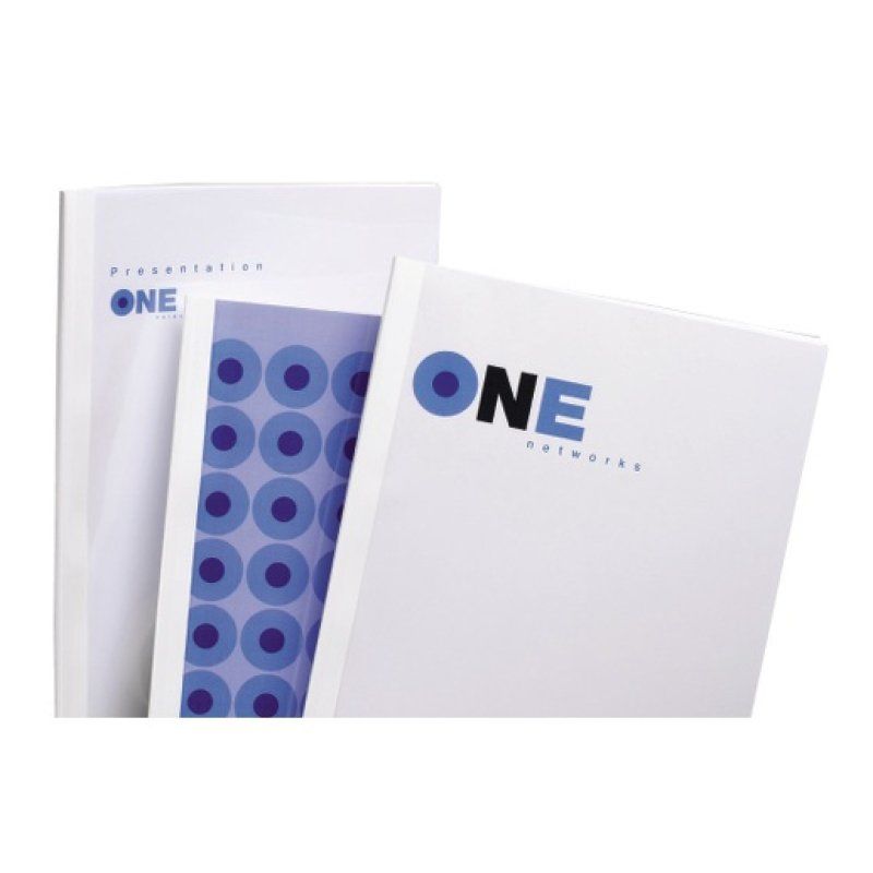 GBC Standard Thermal Binding Covers 20mm White (50)