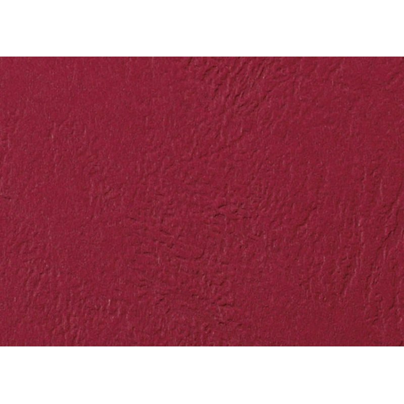 GBC LeatherGrain Binding Covers 250gsm A4 Dark Red (100)