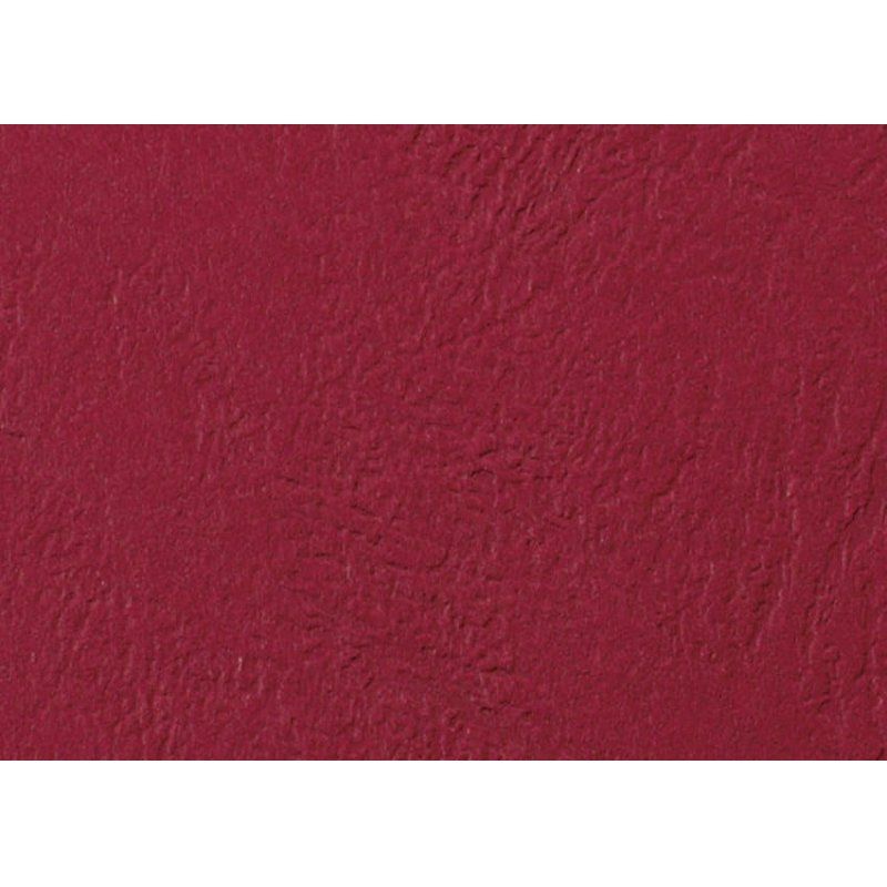 GBC Plats de couverture LeatherGrain 250 g/m² rouge foncé (100)
