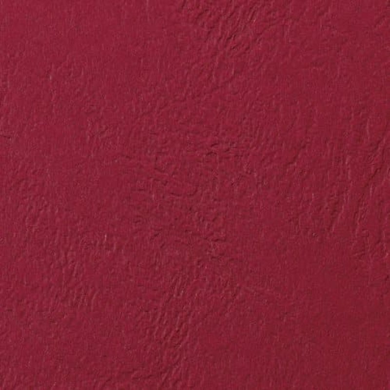 GBC LeatherGrain Binding Covers 250gsm A4 Dark Red (100)