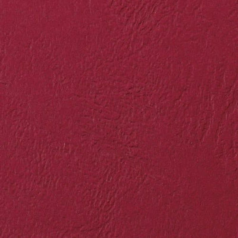 GBC Plats de couverture LeatherGrain 250 g/m² rouge foncé (100)