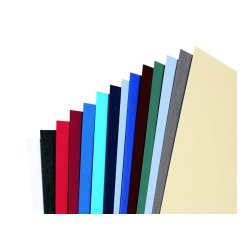 GBC Plats de couverture LeatherGrain 250 g/m² blanc (100)
