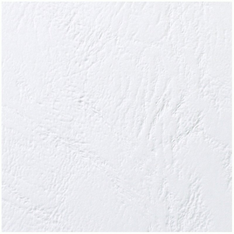 GBC Couverture de reliure Grain cuir, A4, 250 g/m2, blanc