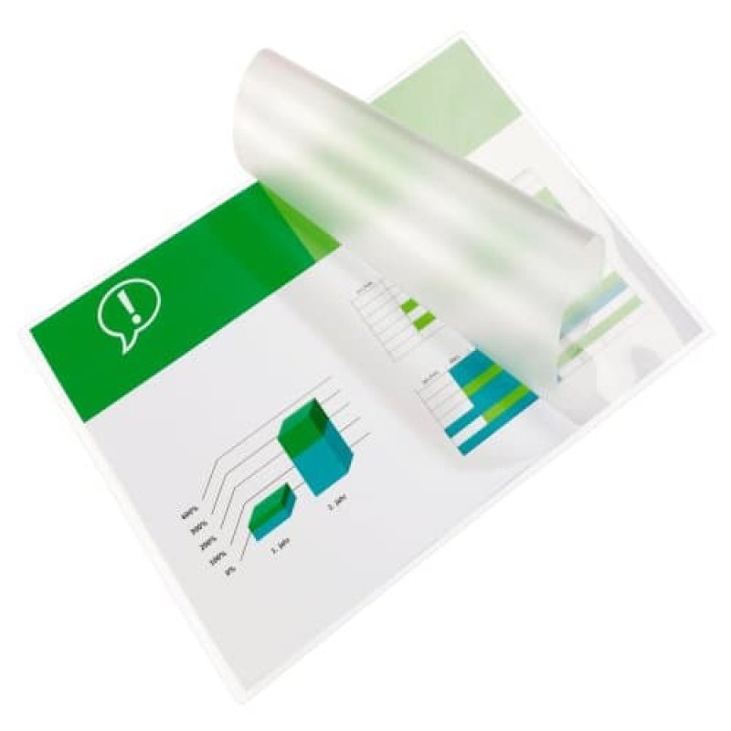 GBC Pochettes brilliantes pour document A4 2x100mic (100)