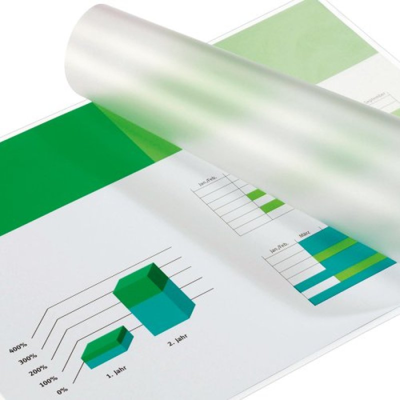 GBC Pochettes brilliantes pour document A4 2x75mic (100)