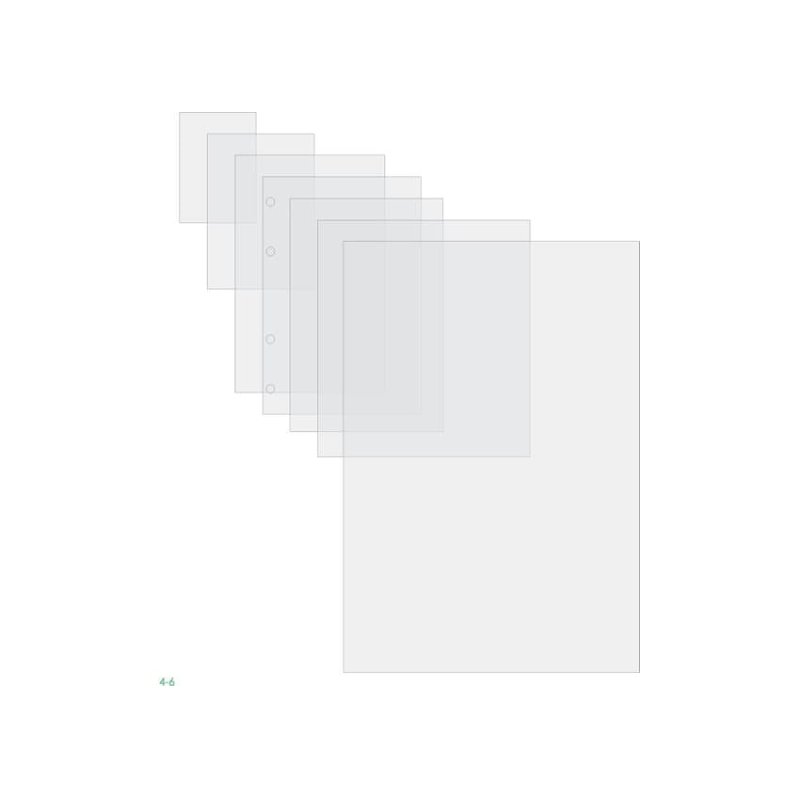 GBC Pochettes format carte 64x108 mm 2x125mic brillantes (100)