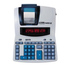 Rexel Ibico 1491X Professional Print Calculator White/Blue