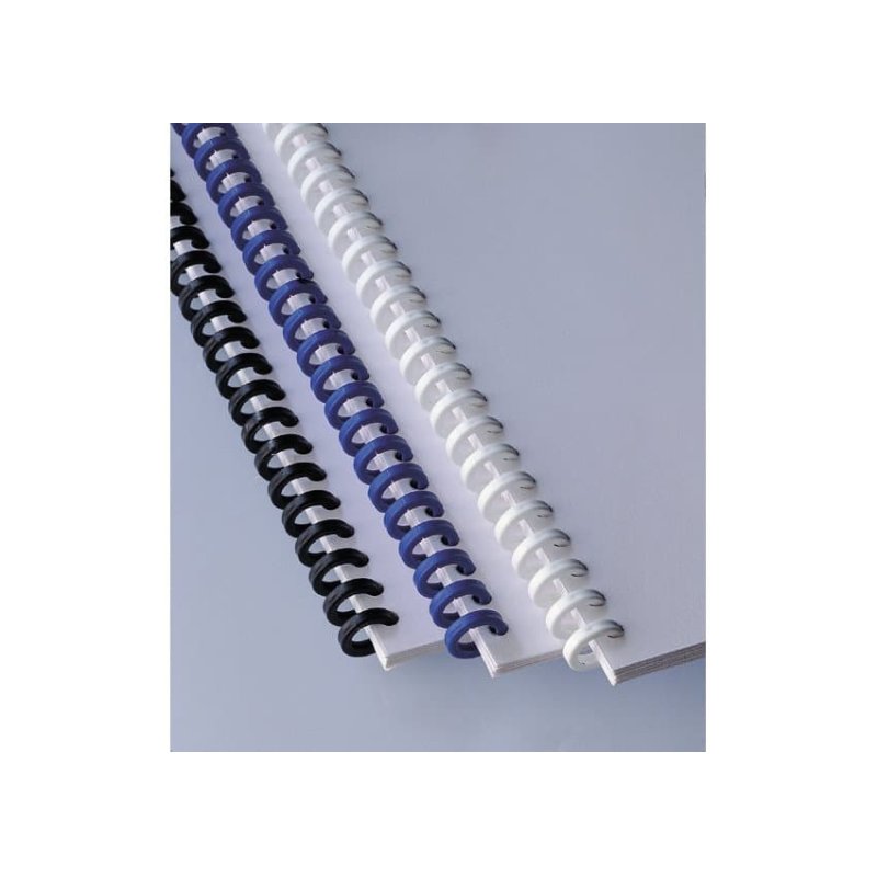 GBC ClickBind Binding Spines 8mm A4 White (50)