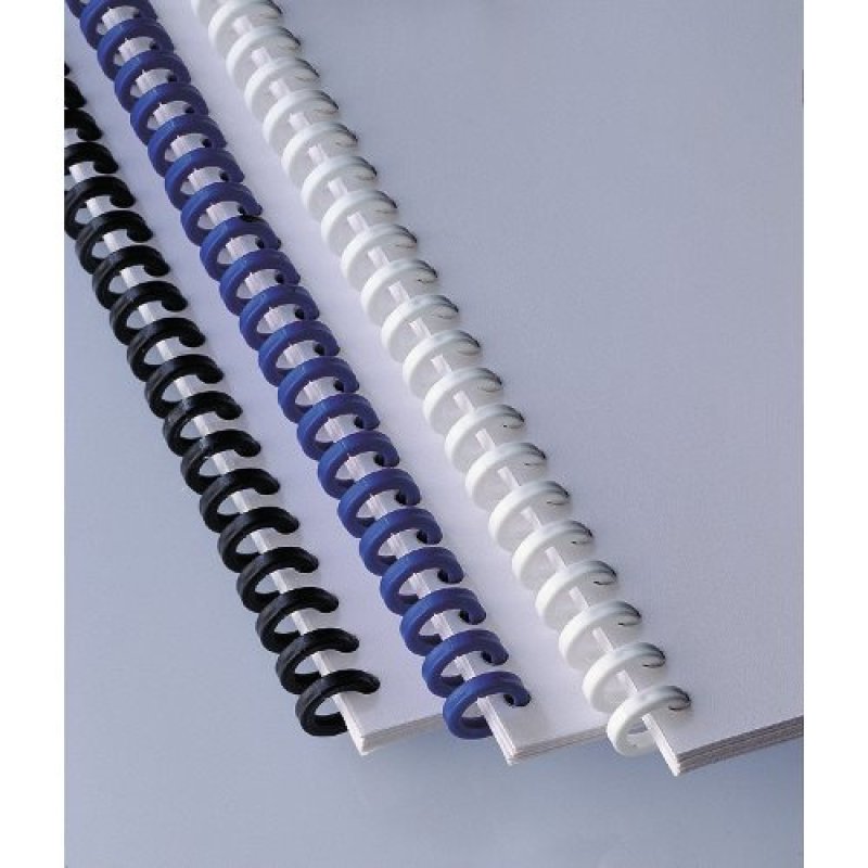 GBC ClickBind Binding Spines 8mm A4 White (50)