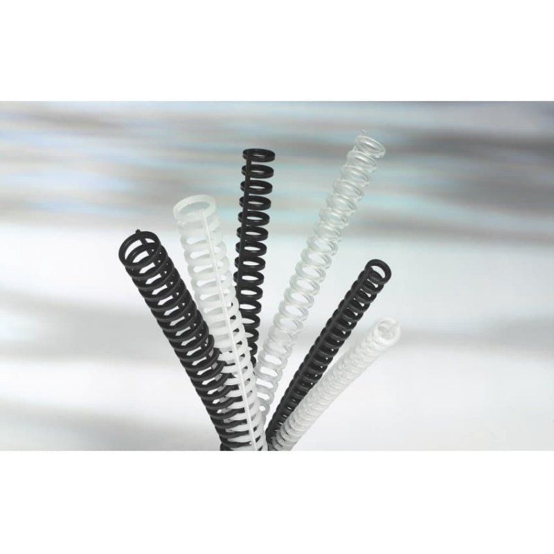 GBC ClickBind Binding Spines 8mm A4 Black (50)