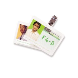 GBC Pochettes format carte 67x99 mm 2x125mic brillantes (100)