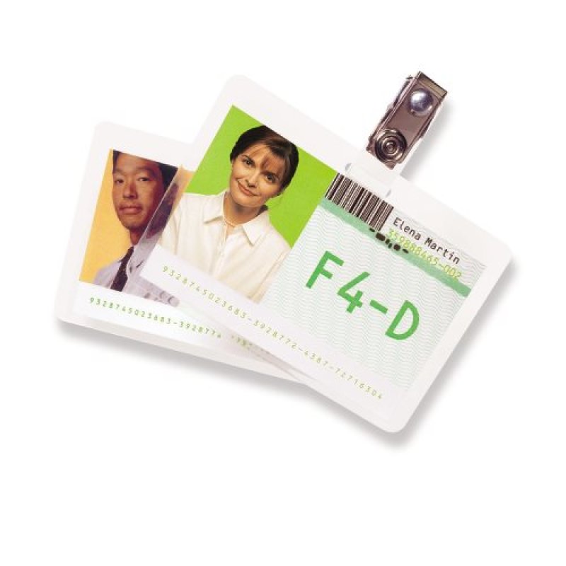 GBC Pochettes format carte 67x99 mm 2x125mic brillantes (100)