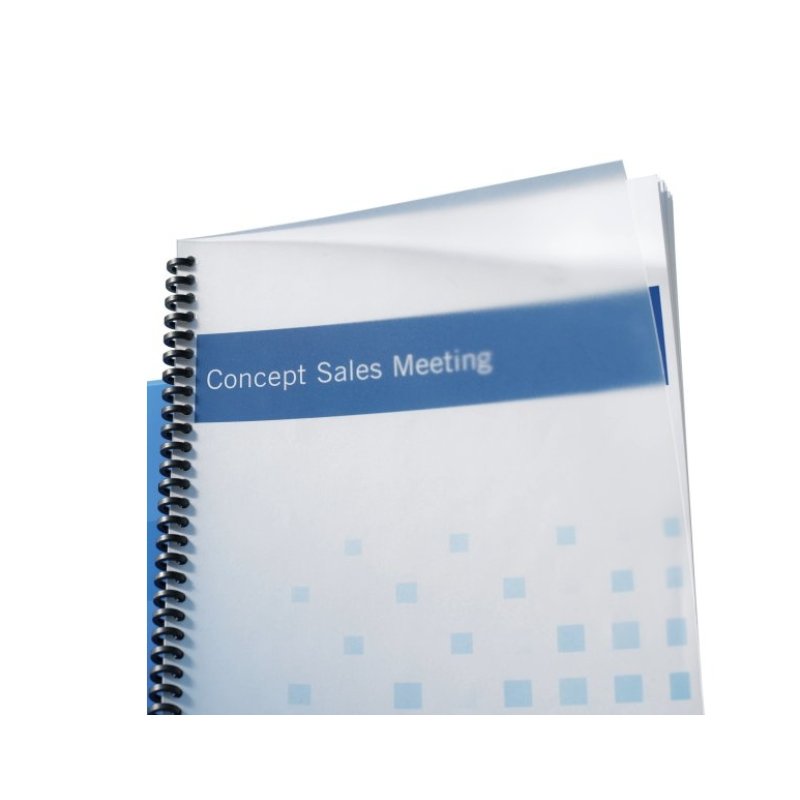 GBC PolyClearView Binding Covers A3 500 Mic Frosted Clear (100)