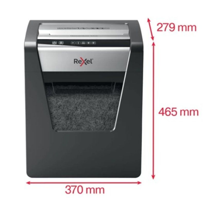 Rexel Momentum X415 paper shredder Cross shredding Black, Grey