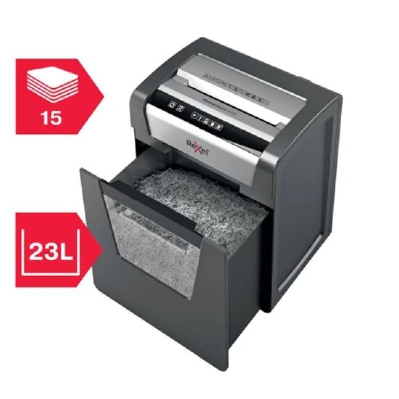 Rexel Destructeur de documents Momentum X415, particules