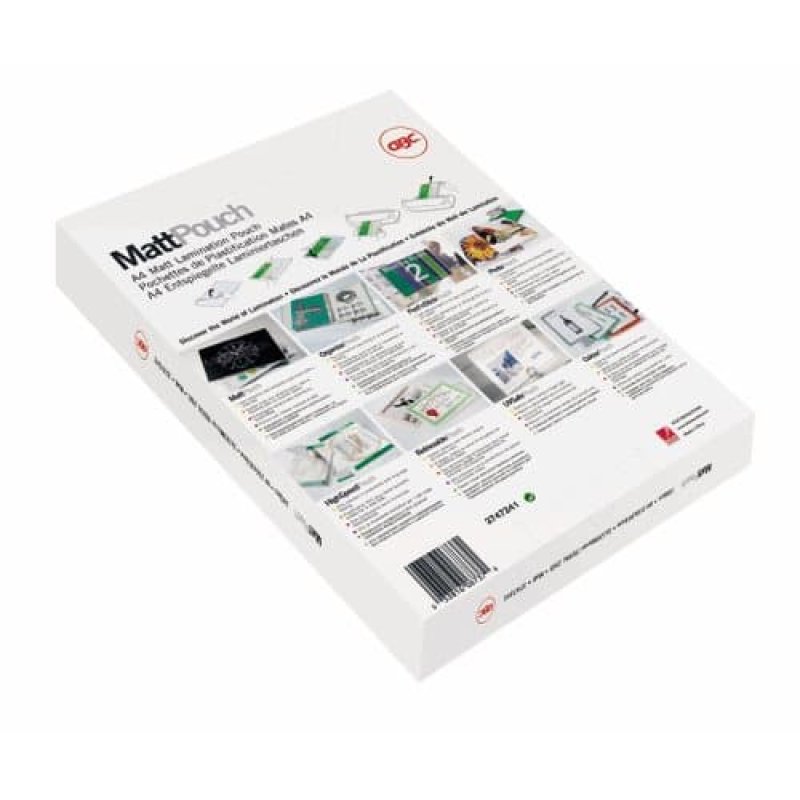 GBC Matt Laminating Pouches A3 2x125 Micron (100)