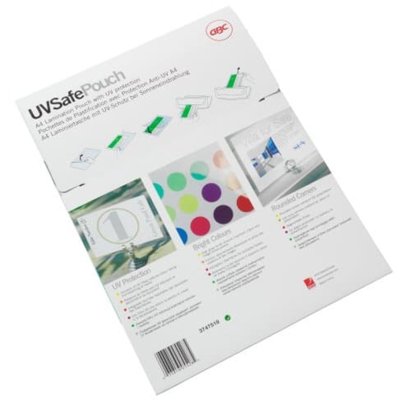 GBC Pochettes de plastification UV Safe A4 2x150mic (100)